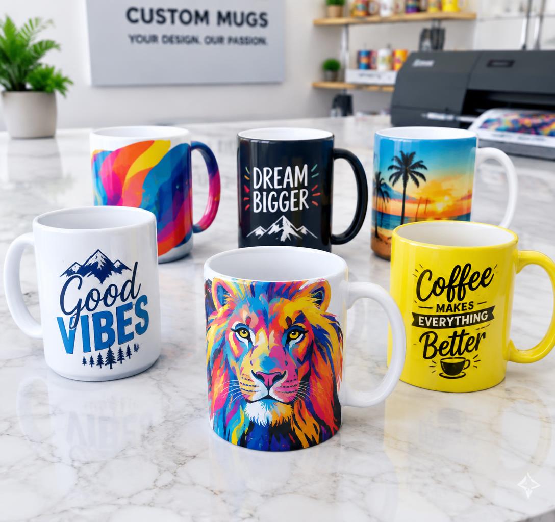 Sublimated mugs